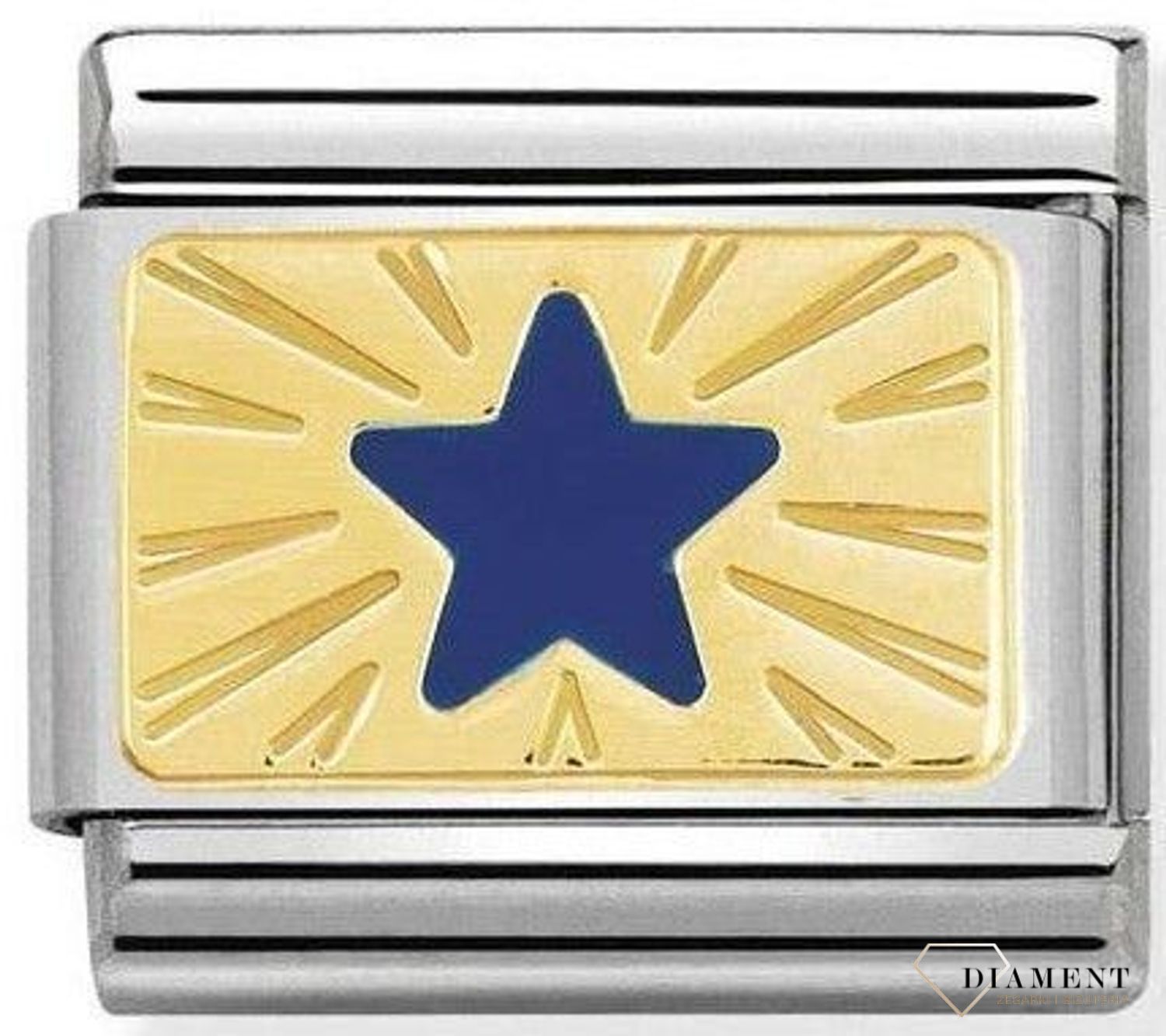 Nomination - Link 18K zawieszka złoto 'Niebieska gwiazda' 030284 41 biżuteria nomination nomination zawieszki nomination baza.jpg